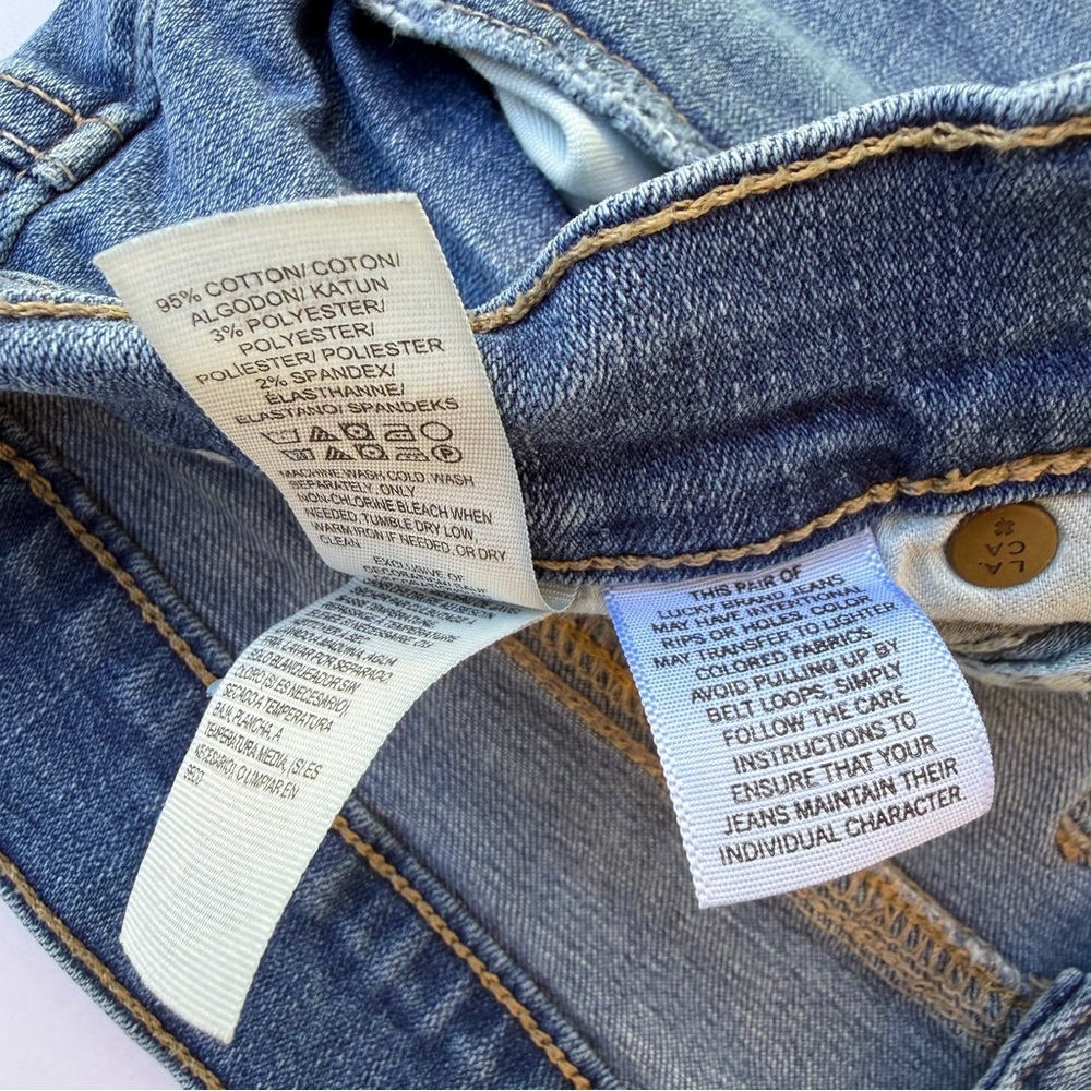 Woman’s Lucky Brand Denim Jeans , Charlie Skinny Size 12/31 - Picture 7 of 11